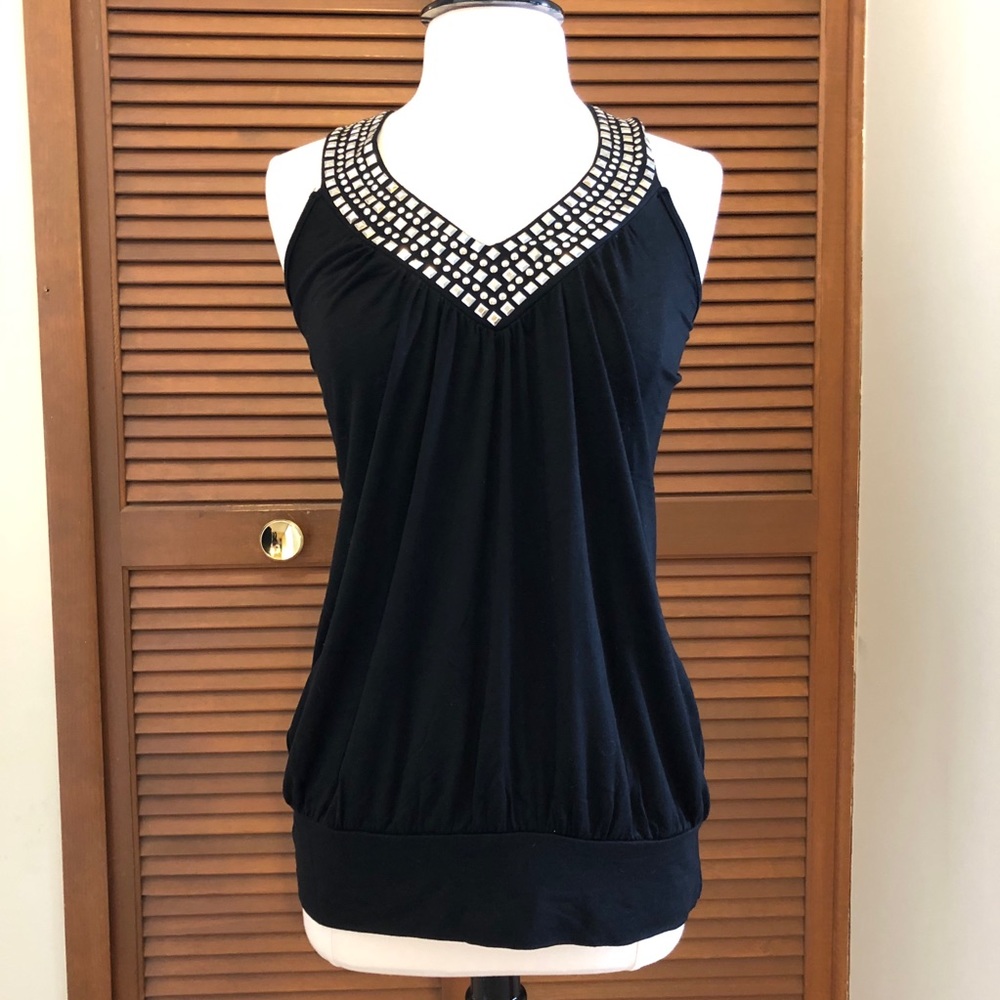 Torrid black studded halter top 1X NWT plus size